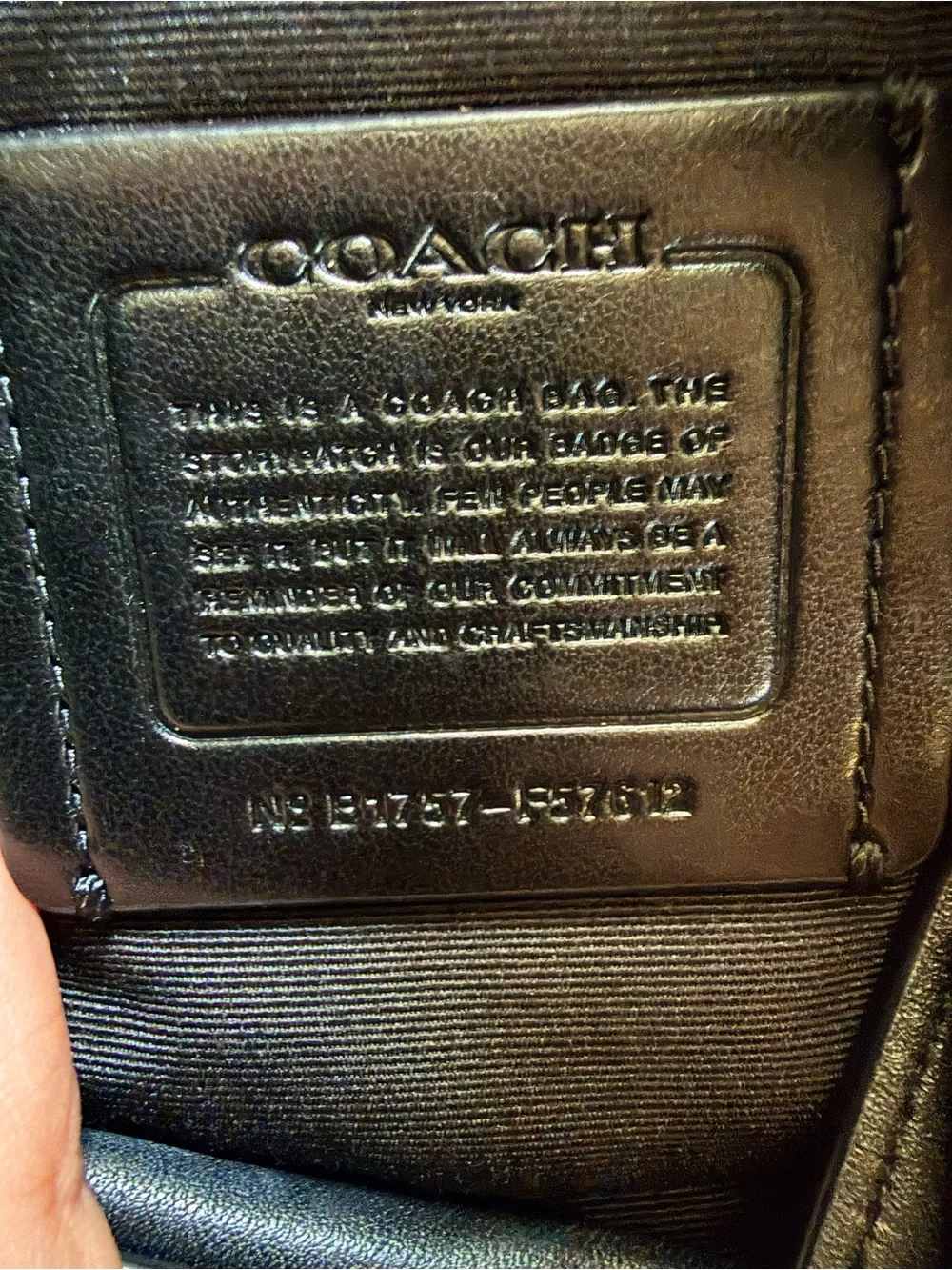 Coach Black Signature Jacquard & Leather Tote Shoulder Bag EUC
